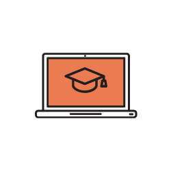 Computer learning icon